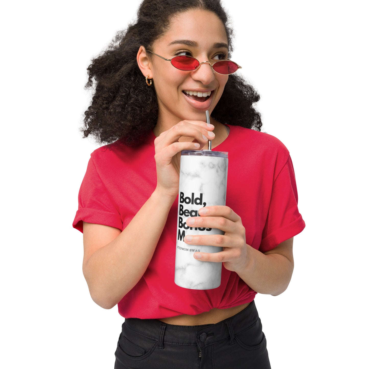 Bonus Mom stainless steel tumbler